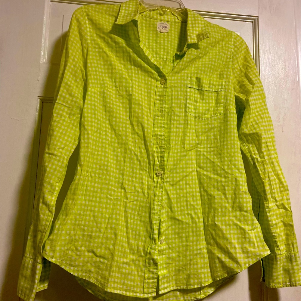 JCrew Gingham Button Up Shirt